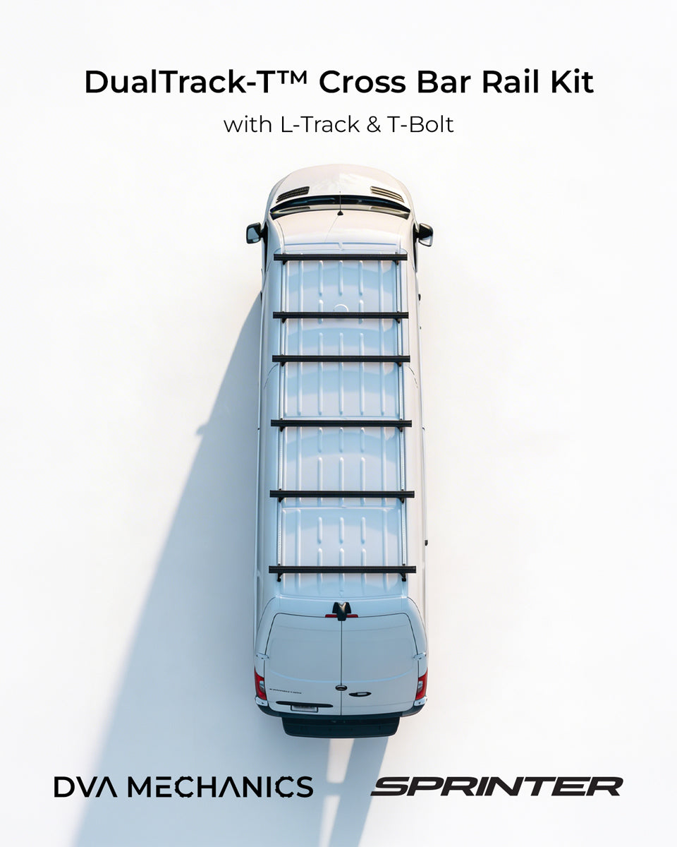 Sprinter Van Crossbars: T-Slot Install, Load Limits & What Builders Mount