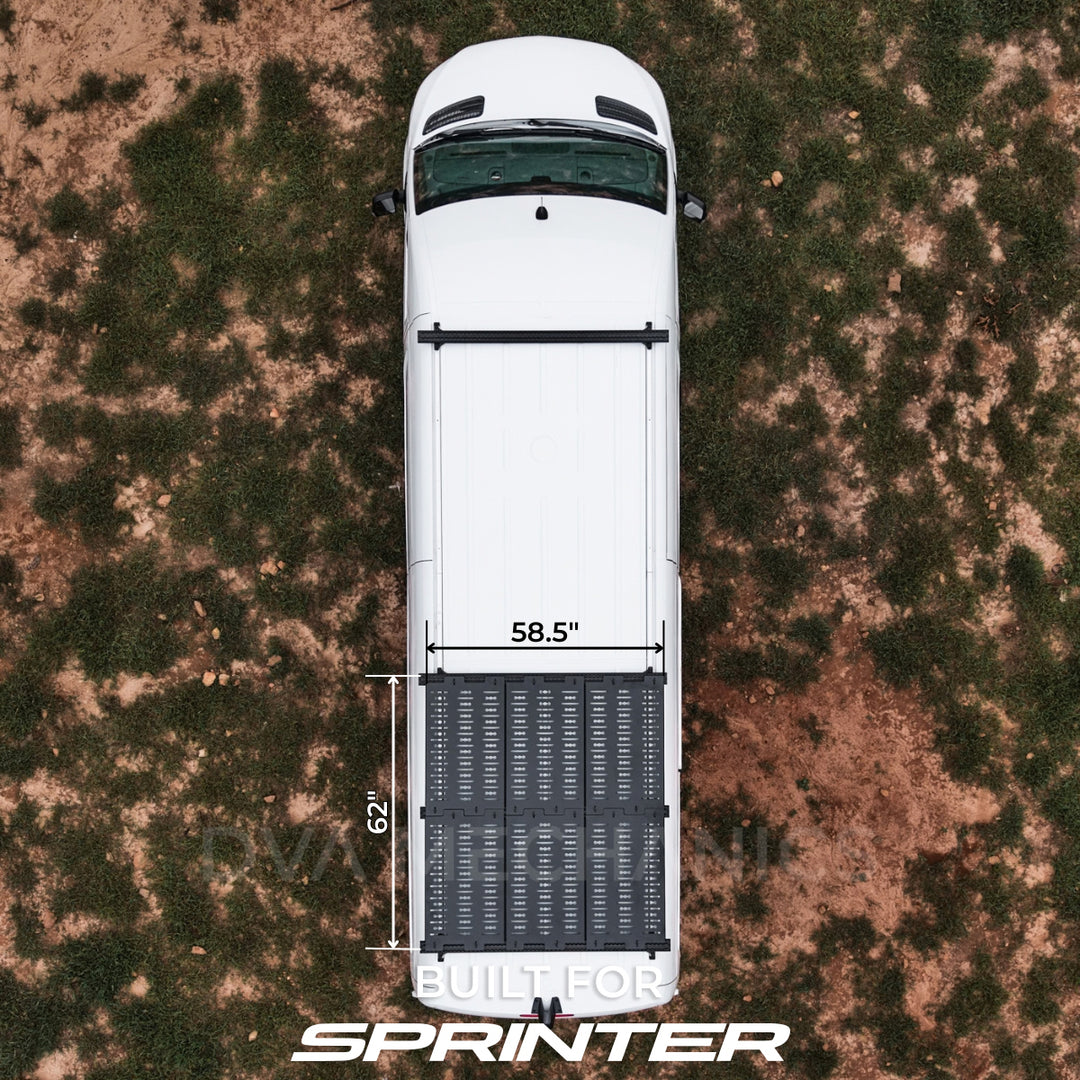 Mercedes Sprinter: Modular Fully Walkable Roof Deck, 62" or 124"