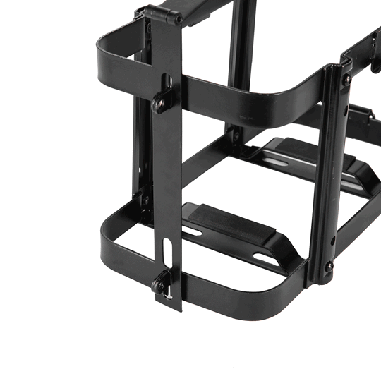 20L NATO Jerry Can Carrier for Side & Rear-Ladder Accessory Carriers package contents and hardware