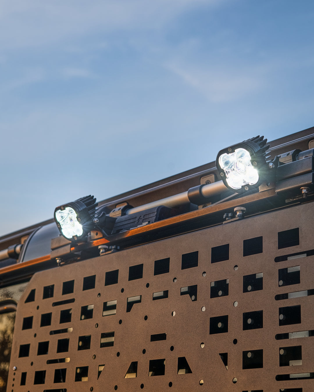 : LED Side Light – Roof Bar Mount & DTP Plug-In installed on INEOS Grenadier