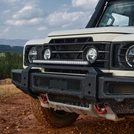 Front Bumper Light Kit (Mount + 32" LED Light Bar) rear angle view