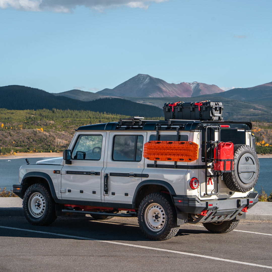: Side Accessory Carrier, Gen 2 package contents and hardware