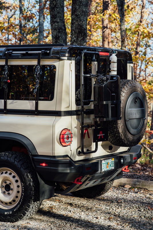 Rear Ladder-Mounted Accessory Carrier for Ineos Grenadier