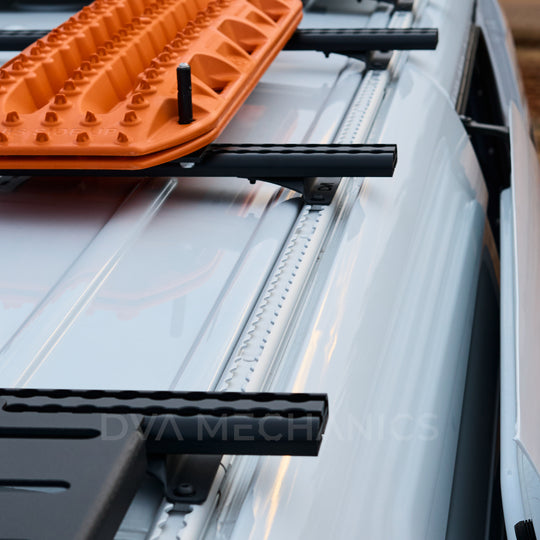 : DualTrack-T™ Cross Bar Rail Kit rear angle view