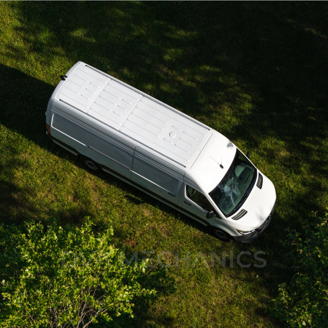 Mercedes Sprinter: LoadSpan-T™ Roof Rails with L-Track & 25mm T-Slot