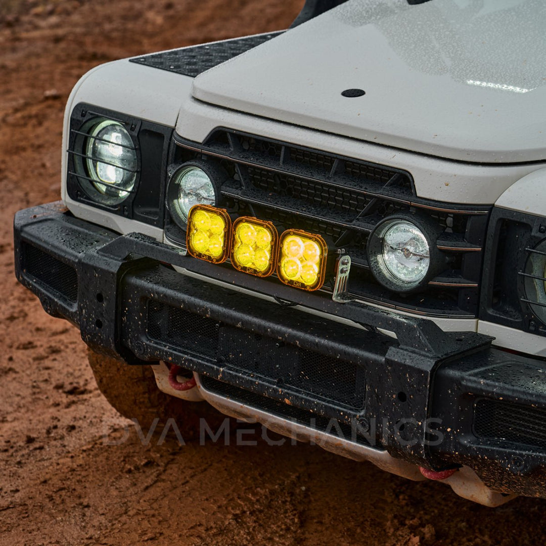 Amber / Yellow Snap - On Light Covers – INEOS Grenadier 3 - Light Bumper Bar (Set of 3) - DVA Mechanics