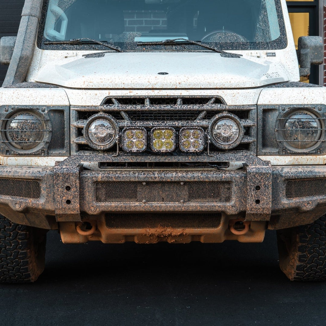 INEOS Grenadier Front Bumper Light Kit (Mount + 3 - Light LED Bar) - DVA Mechanics
