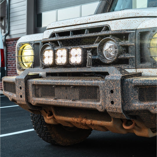 INEOS Grenadier: Front Bumper Light Mount – Clean, Factory - Integrated Lighting Mount - DVA Mechanics