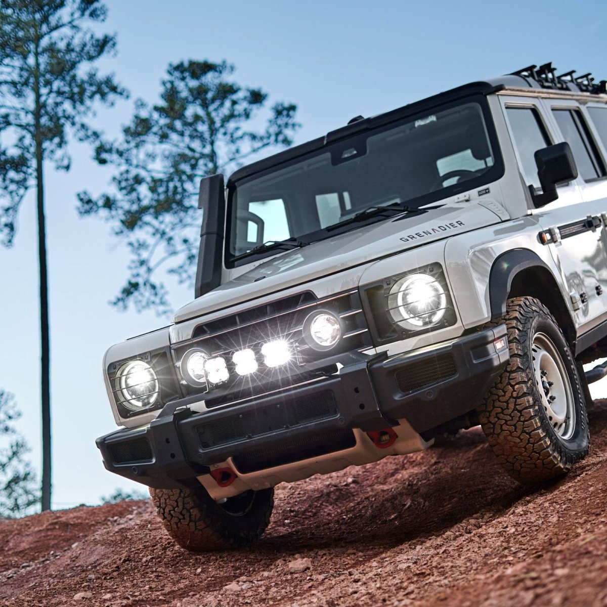 INEOS Grenadier: Front Bumper Light Mount – Clean, Factory - Integrated Lighting Mount - DVA Mechanics