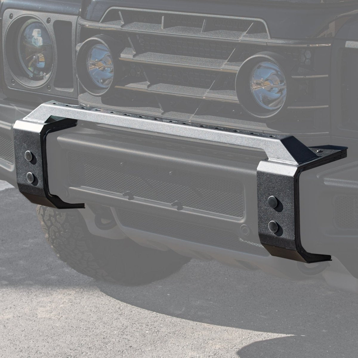 INEOS Grenadier: Front Bumper Light Mount – Clean, Factory - Integrated Lighting Mount - DVA Mechanics
