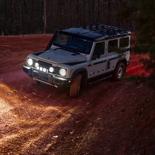 INEOS Grenadier: Front Bumper Light Mount – Clean, Factory - Integrated Lighting Mount - DVA Mechanics