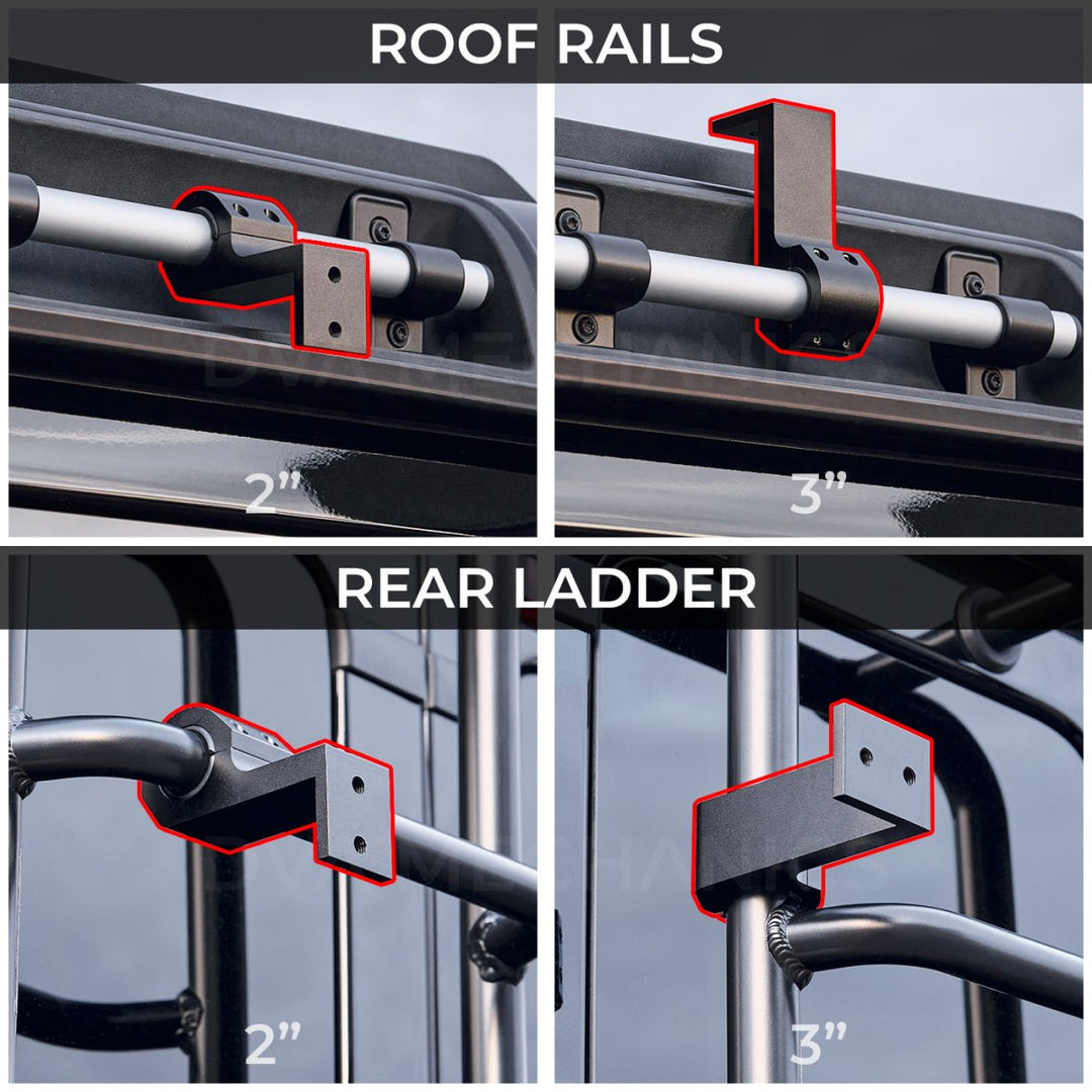 INEOS Grenadier: Versatile Mounting Clamps – 2‑Pack (2" or 3" Versions Available) - DVA Mechanics