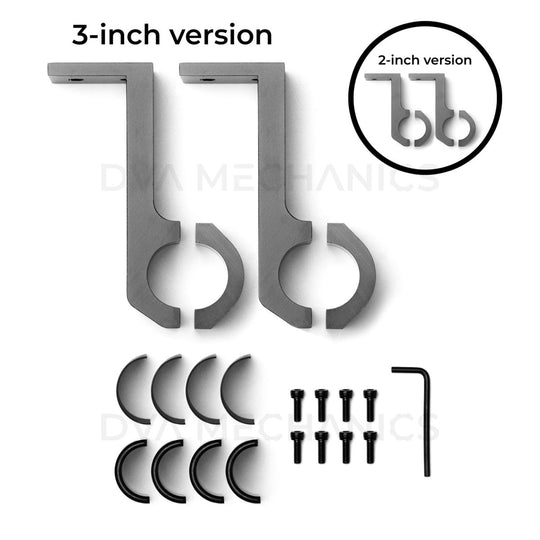 INEOS Grenadier: Versatile Mounting Clamps – 2‑Pack (2" or 3" Versions Available) - DVA Mechanics