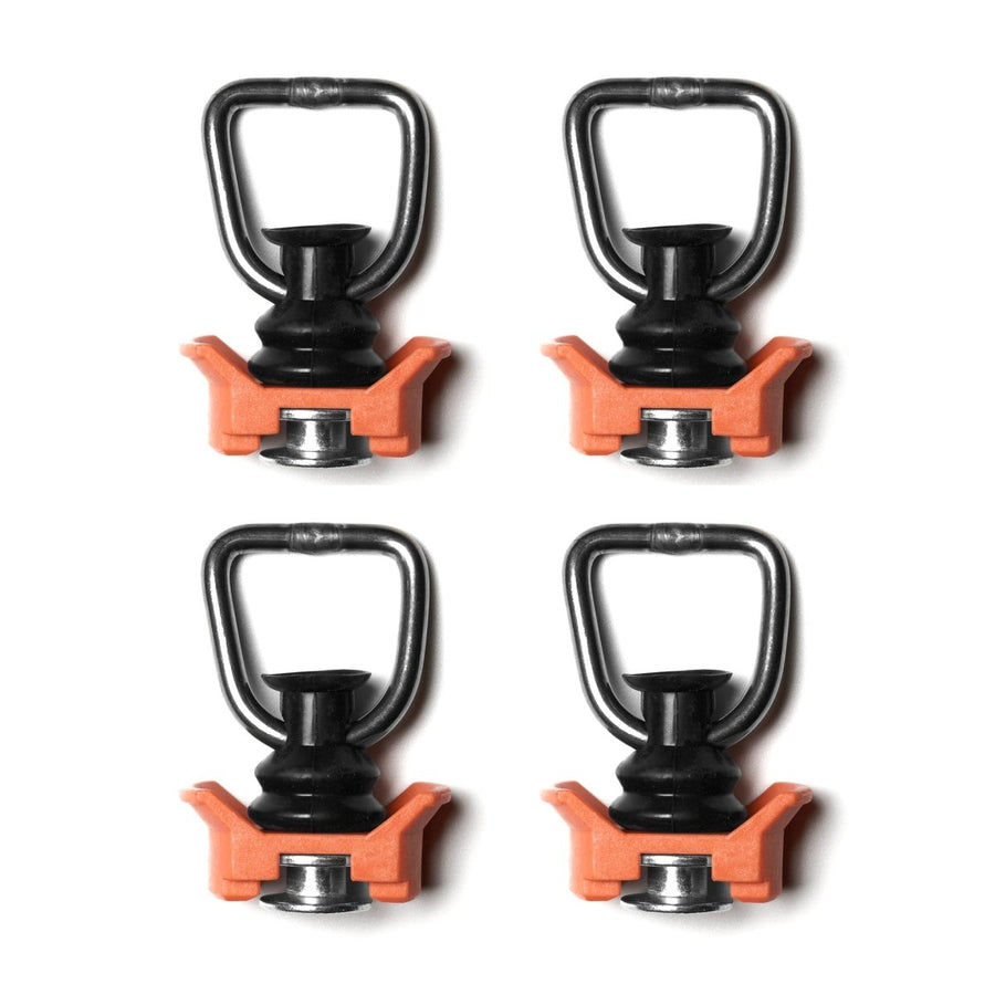 L - Track Tie Down O - Ring Fitting, Orange, 4 - Pack - DVA Mechanics