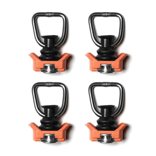 L - Track Tie Down O - Ring Fitting, Orange, 4 - Pack - DVA Mechanics