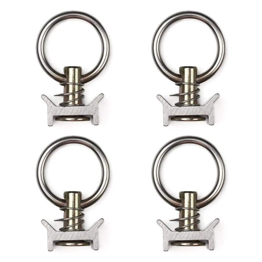 L - Track Tie Down O - Ring Fitting, Silver, 4 - Pack - DVA Mechanics