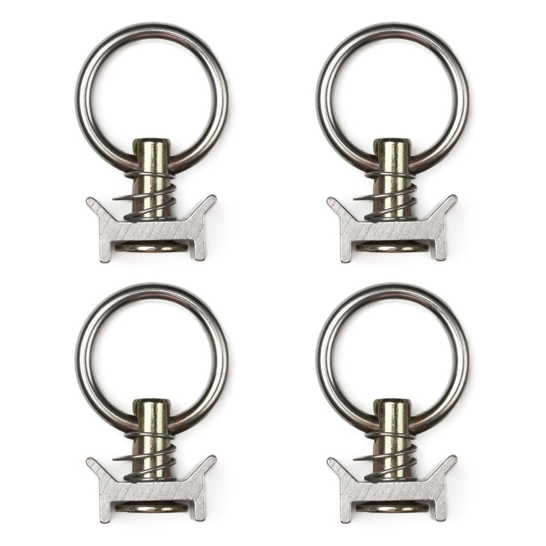 L - Track Tie Down O - Ring Fitting, Silver, 4 - Pack - DVA Mechanics