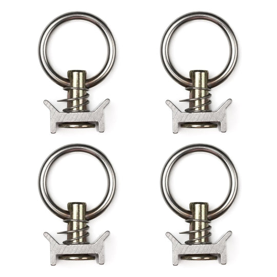 L - Track Tie Down O - Ring Fitting, Silver, 4 - Pack - DVA Mechanics