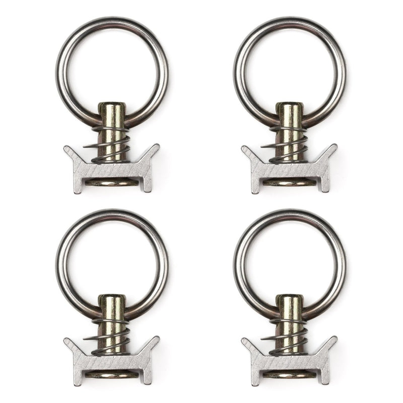 L - Track Tie Down O - Ring Fitting, Silver, 4 - Pack - DVA Mechanics