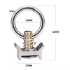 L - Track Tie Down O - Ring Fitting, Silver, 4 - Pack - DVA Mechanics