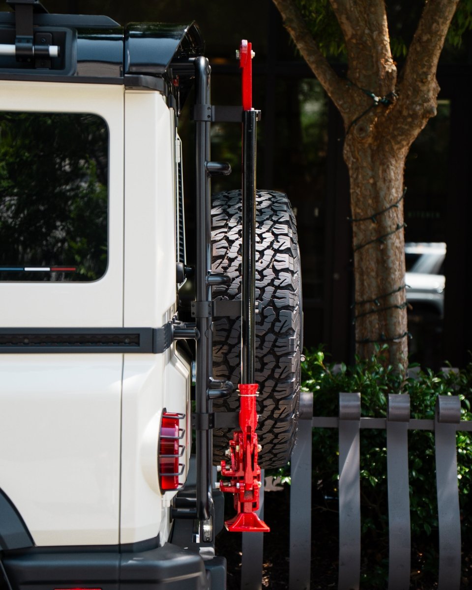 Ladder - Mounted Hi‑Lift Jack Carrier for INEOS Grenadier - DVA Mechanics