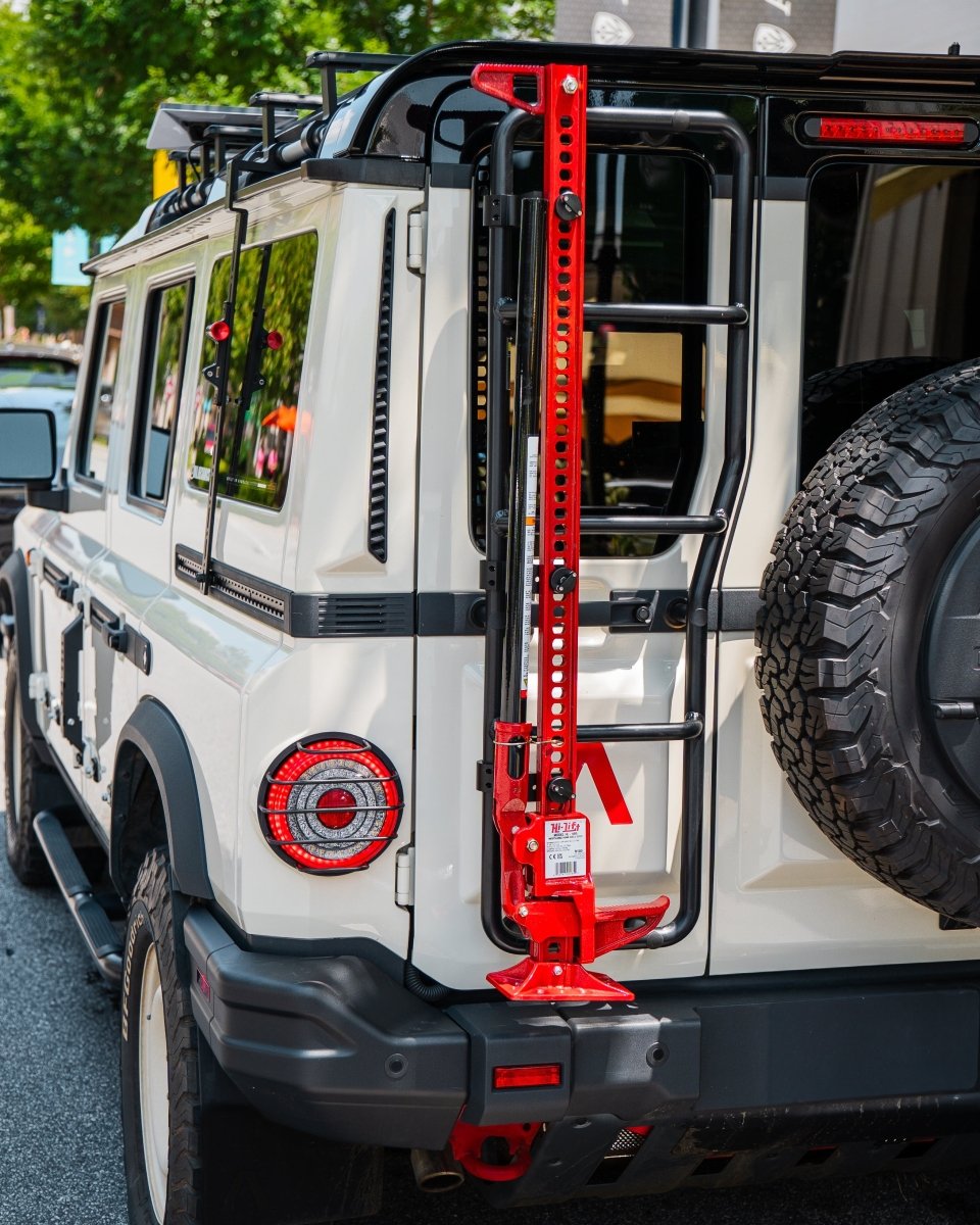 Ladder - Mounted Hi‑Lift Jack Carrier for INEOS Grenadier - DVA Mechanics