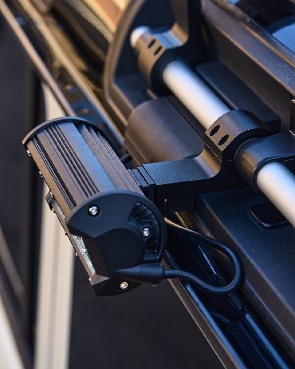 LED Side Flood Light for INEOS Grenadier – Roof Bar Mount & DTP Plug - In - DVA Mechanics