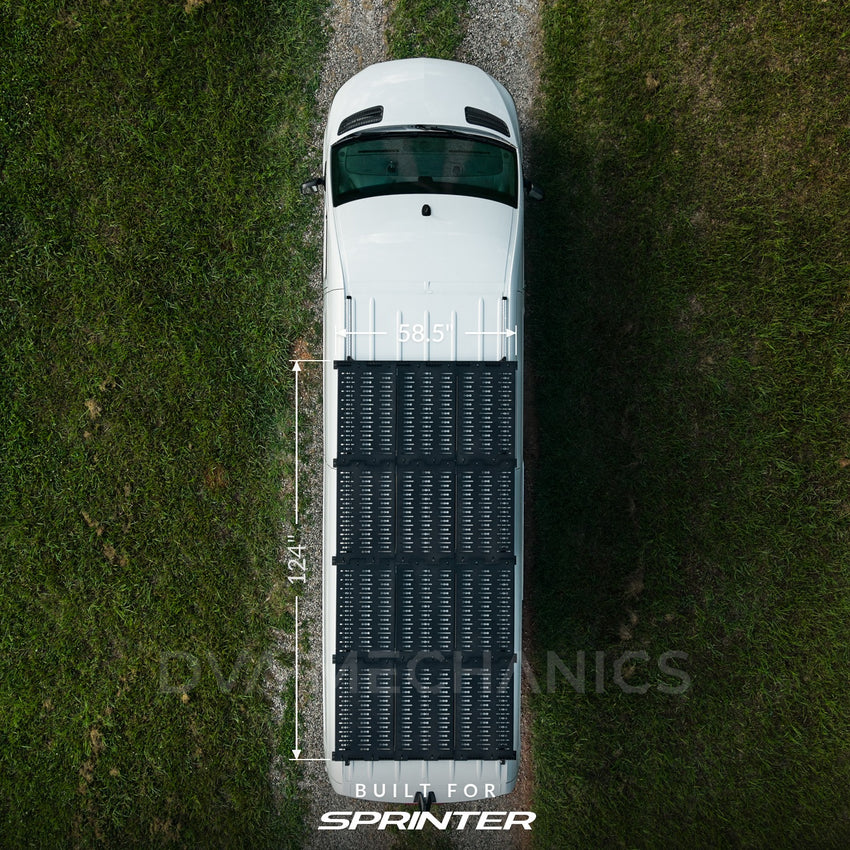 Mercedes Sprinter: Modular Fully Walkable Roof Deck, 62" or 124"
