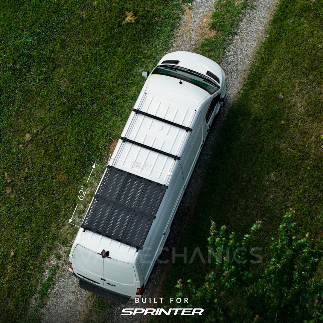 Mercedes Sprinter: Modular Fully Walkable Roof Deck, 62" or 124"