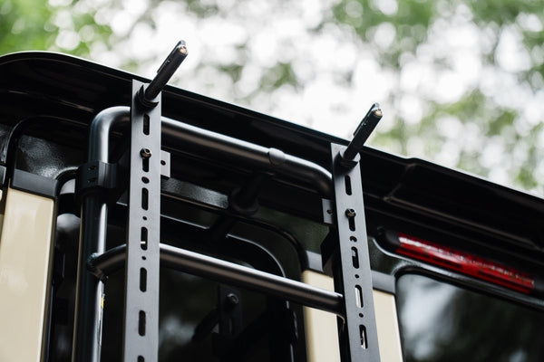 Rear Ladder - Mounted Recovery Board Carrier for INEOS Grenadier – Fits MaxTrax MKII, Lite & More - DVA Mechanics