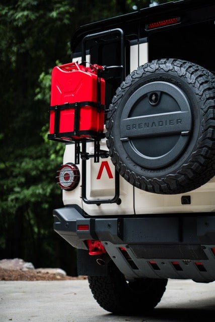 Rear Ladder - Mounted Universal Accessory Carrier for Ineos Grenadier, Gen 2 - DVA Mechanics