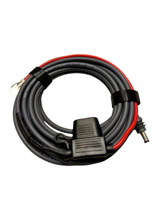 Starlink Mini Power Cable – 5M 18AWG DC to O - Ring Battery Terminal with Waterproof Connector - DVA Mechanics