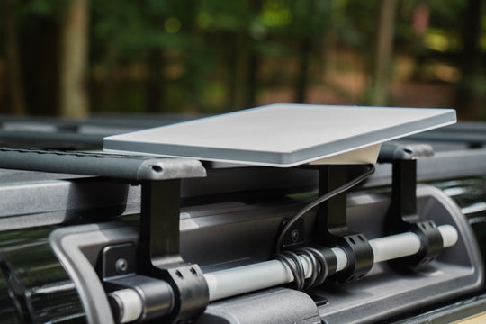 Starlink Mini Roof Rail Mount v2 with Anti - Theft Kickstand for INEOS Grenadier - DVA Mechanics